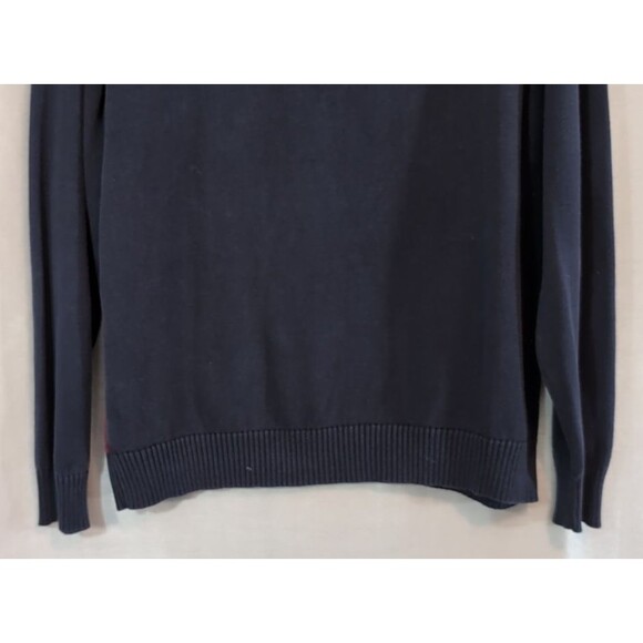 JOE Joseph Abboud Argyle Sweater Mens MEDIUM 1/4 Zip Pullover Long Sleeve Preppy - Picture 13 of 14